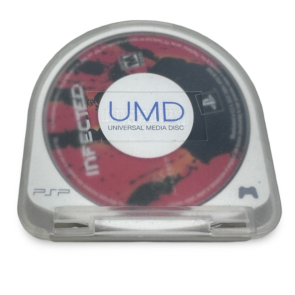 Infected Sony PSP UMD Game Disc Only Majesco ULUS 10054 Zombie Shooter NTSC-U/C